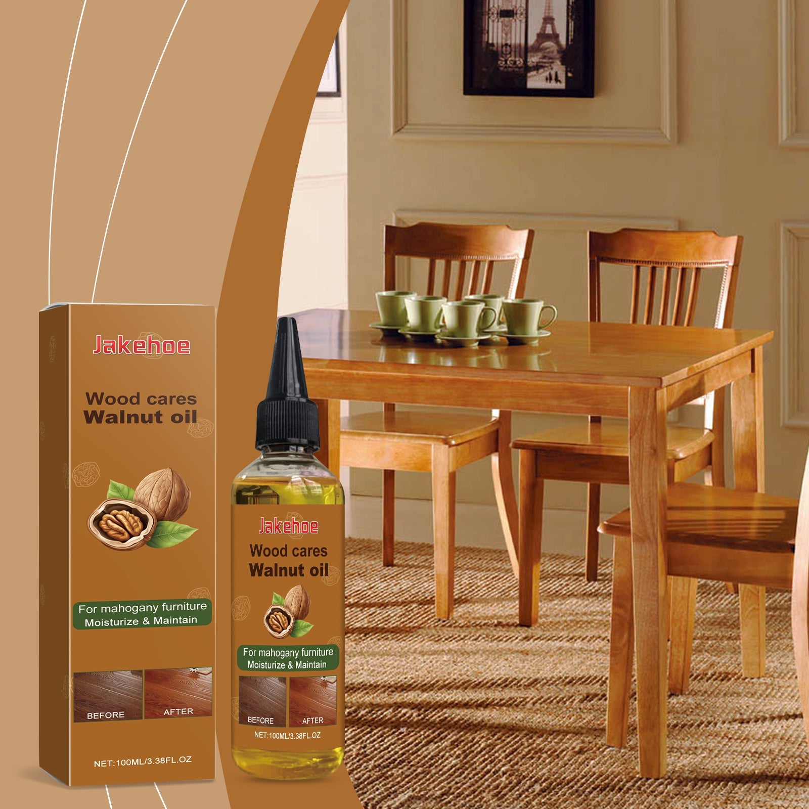 Wood Furniture Cleaning And Polishing Oil Furniture Floor Polishing Care Refurbished Cleaning And Maintenance Oil - Korvel
