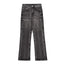 Washed Distressed Wide-Leg Jeans Men's European and American Punk INS Personalized Loose Hole Frayed Flare Pants - Korvel