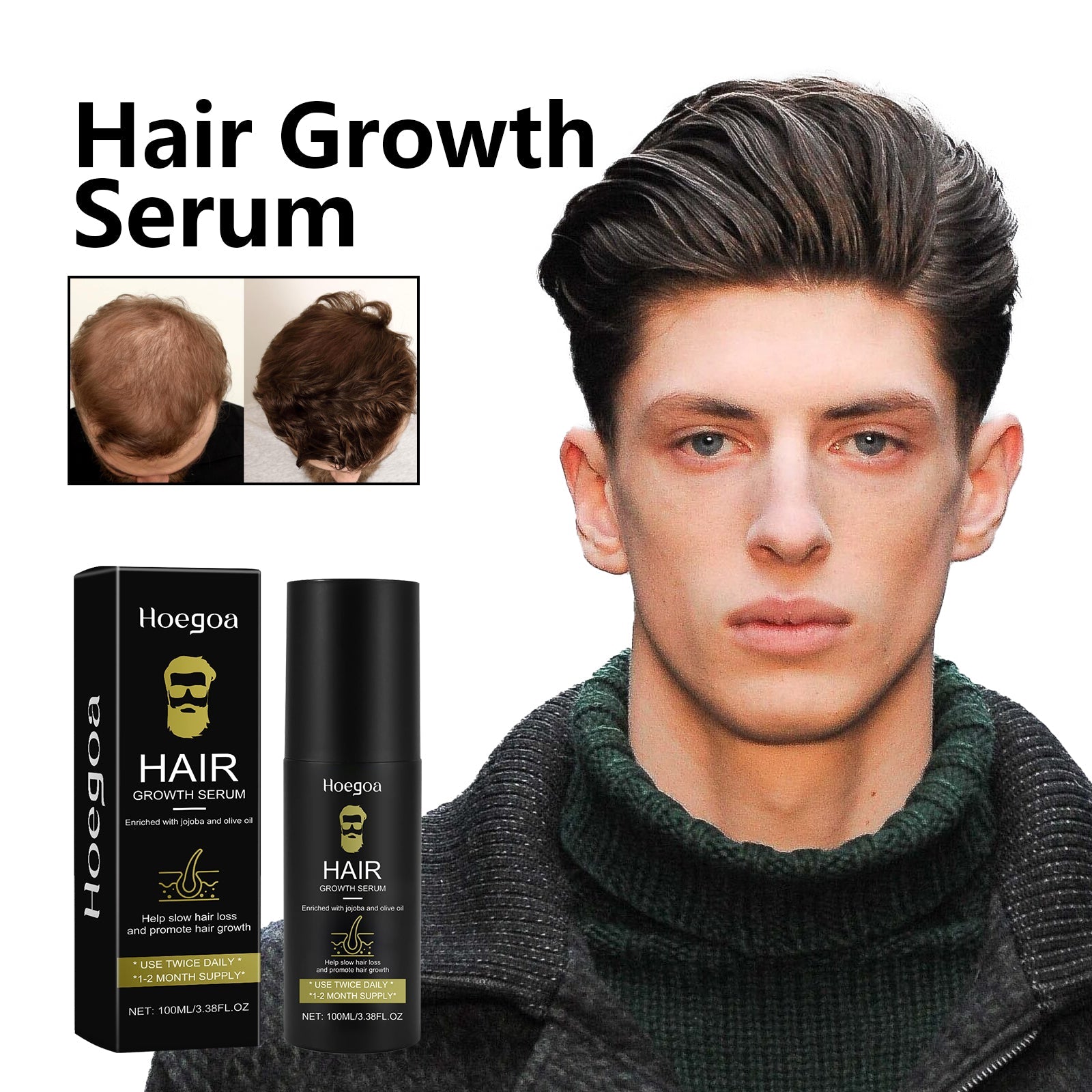 Hair Conditioner For Men, Hair Protection Hair Repair Nutrition Moisturizing Thick Scalp Massage Treatment - Korvel