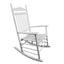 Premium White Balcony Porch Rocking Chair