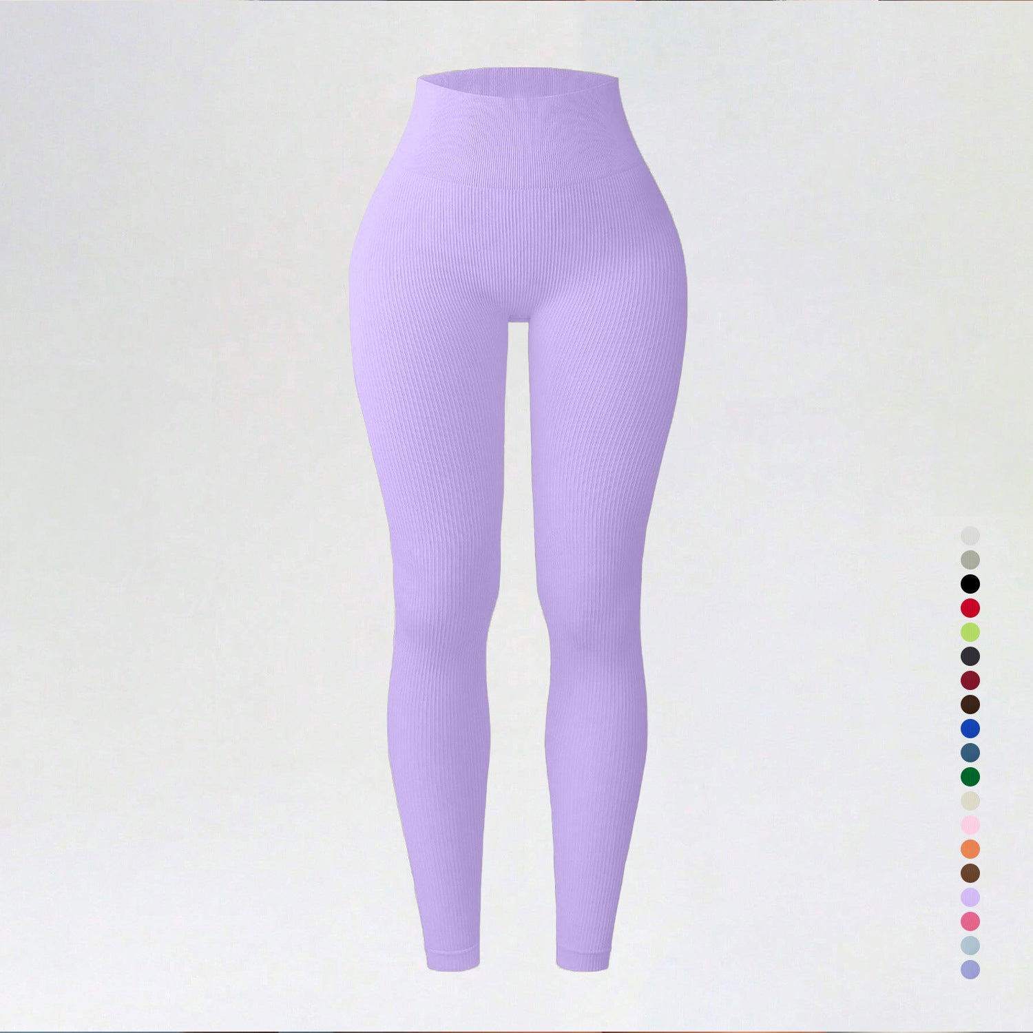 Threaded autumn and winter yoga pants seamless fitness pants high waisted sports yoga clothes leggings - Korvel
