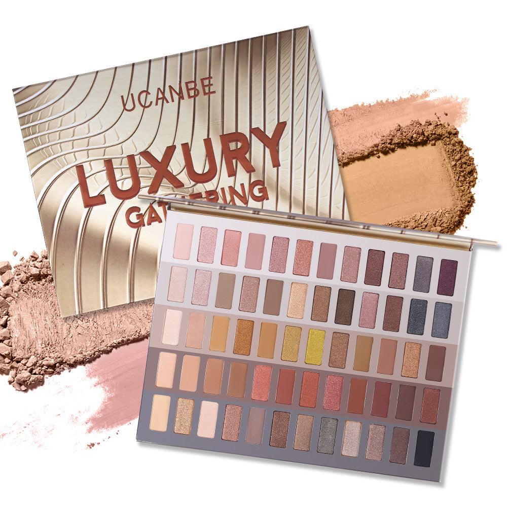 UCANBE 60 Clors of Luxury Eyeshadow Palette Everyday Glitter Matte Earth Eyeshadow - Korvel