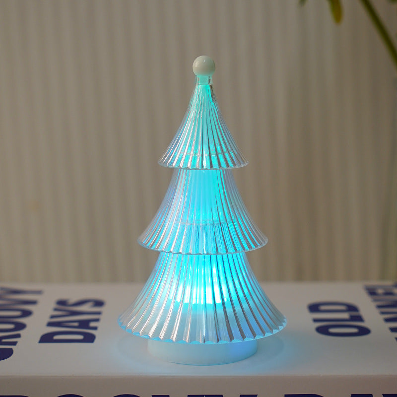 Christmas Decoration Crystal Christmas Tree Candle Light Desktop Ornament Atmosphere Small Night Light Ins Decorative Atmosphere Light - Korvel