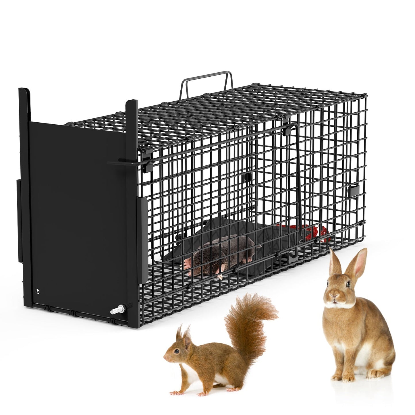 26-Inch Single Door Live Animal Cage Trap for Small Animals