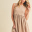 Round Neck Mini Tank Dress for Women - Stylish and Comfortable