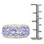 2.64 Carat Genuine Tanzanite Sterling Silver Engagement Ring