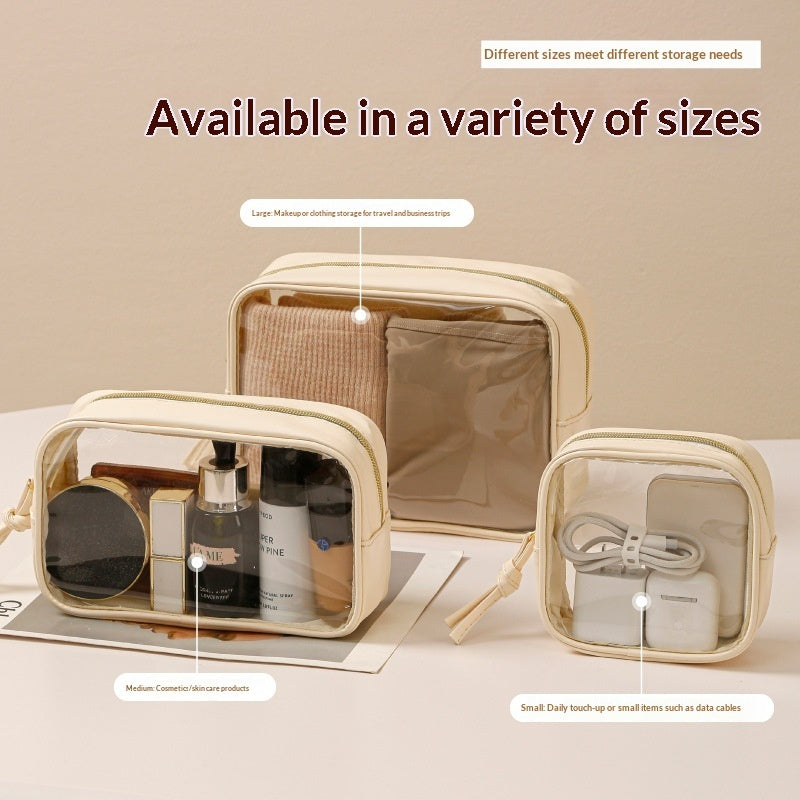 Portable Transparent Travel Toiletry Bag
