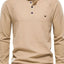 Men's Waffle-Knit Long Sleeve T-Shirt