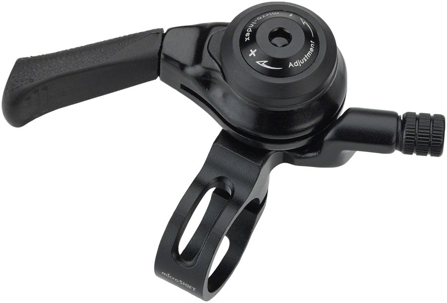 microSHIFT Shifter à Pouce Gauche - VTT Double/Triple Friction Noir