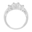 Anillo de Compromiso de Diamantes de 10K en Oro Blanco 1/2 Cttw - Talla 6-3/4