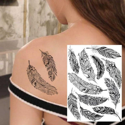 53 Sheets Black Lace Temporary Tattoos for Women