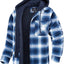 Men's Plaid Hooded Coat - Stylish Winter Outerwear