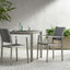 Cape Coral Outdoor Wicker Dining Chairs - 2-Pcs Set, Grey