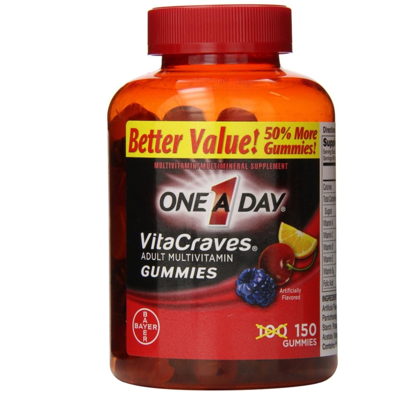 One A Day Vitacraves Gummies Adult Multivitamin - 150 Count