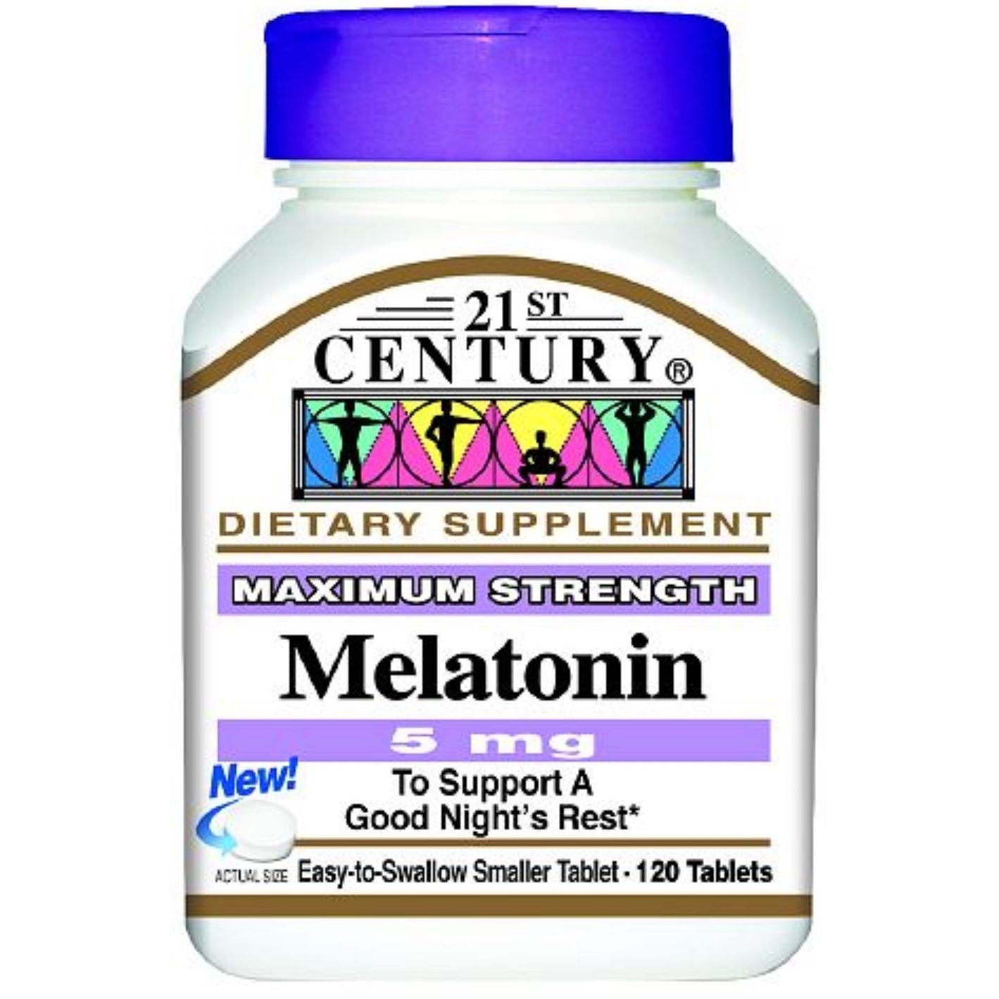 Melatonina de 21st Century Máxima Potencia - 5 mg (120 Tabletas)