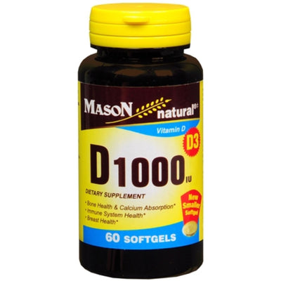 Mason Natural® Vitamin D3 1000 IU Softgels