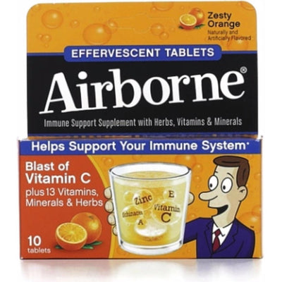 Tablettes effervescentes Airborne Orange Zesty - 10 unités