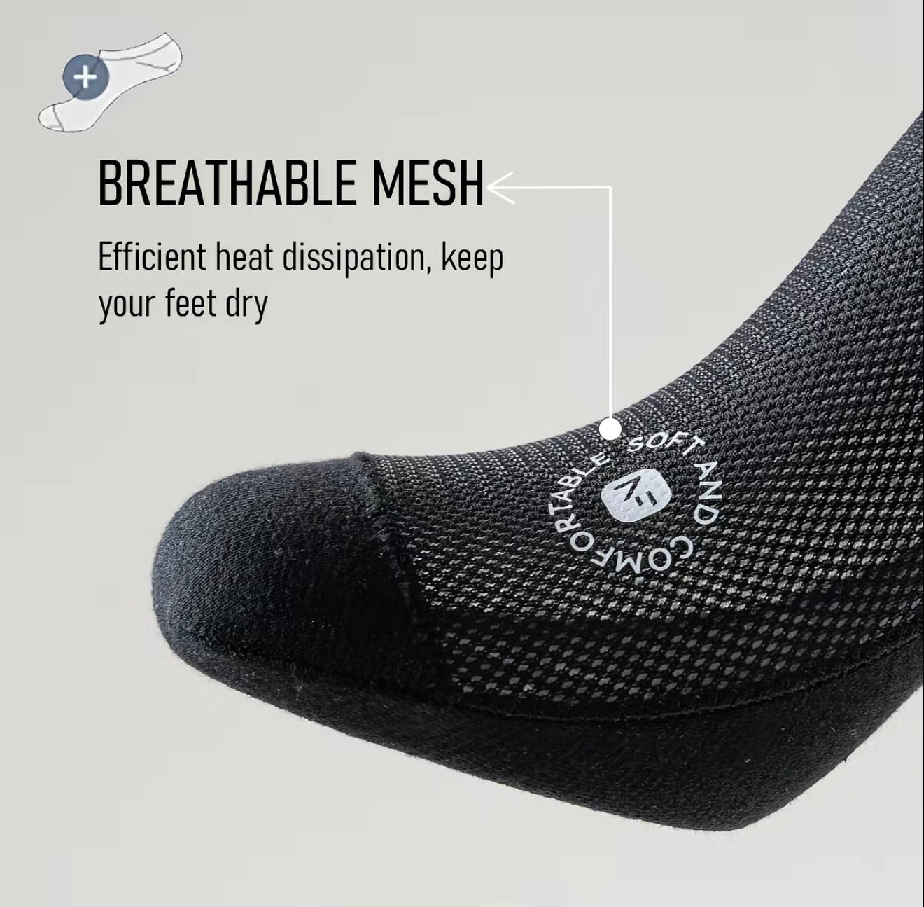 BreezeFit Low-Cut Mesh Socks for Everyday Comfort