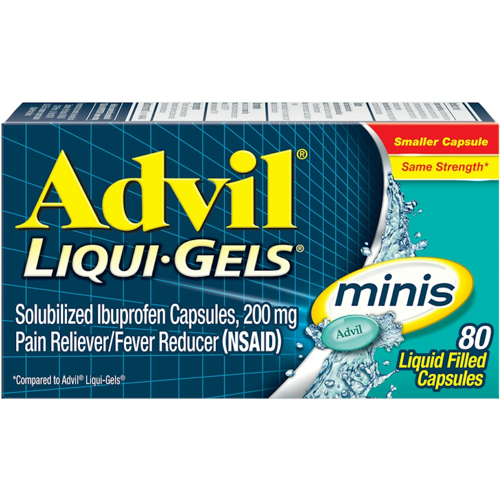Advil Liqui-Gels Minis Pain Relief Capsules, 200 Mg Ibuprofen