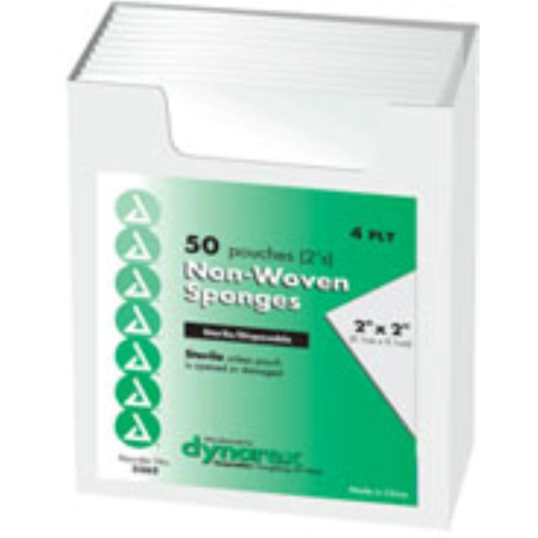 Gauze Sponges Stériles Non-Tissés Dynarex - 2" x 2" - 4 Pli