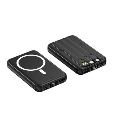 MagSafe Magnetic Wireless Power Bank 10000mAh Mini Super Fast Charging Mobile Power Supply - Korvel