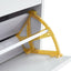 Shoe Cabinet , Shoe storage shelves, metal leg, White - Korvel