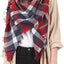 Premium Oversized Women's Scarf in Grey and Brown
