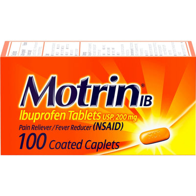 Motrin IB 200mg Caplets - 100 Count