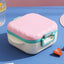 Microwaveable Portable Lunch Box with Compartments and Cutlery