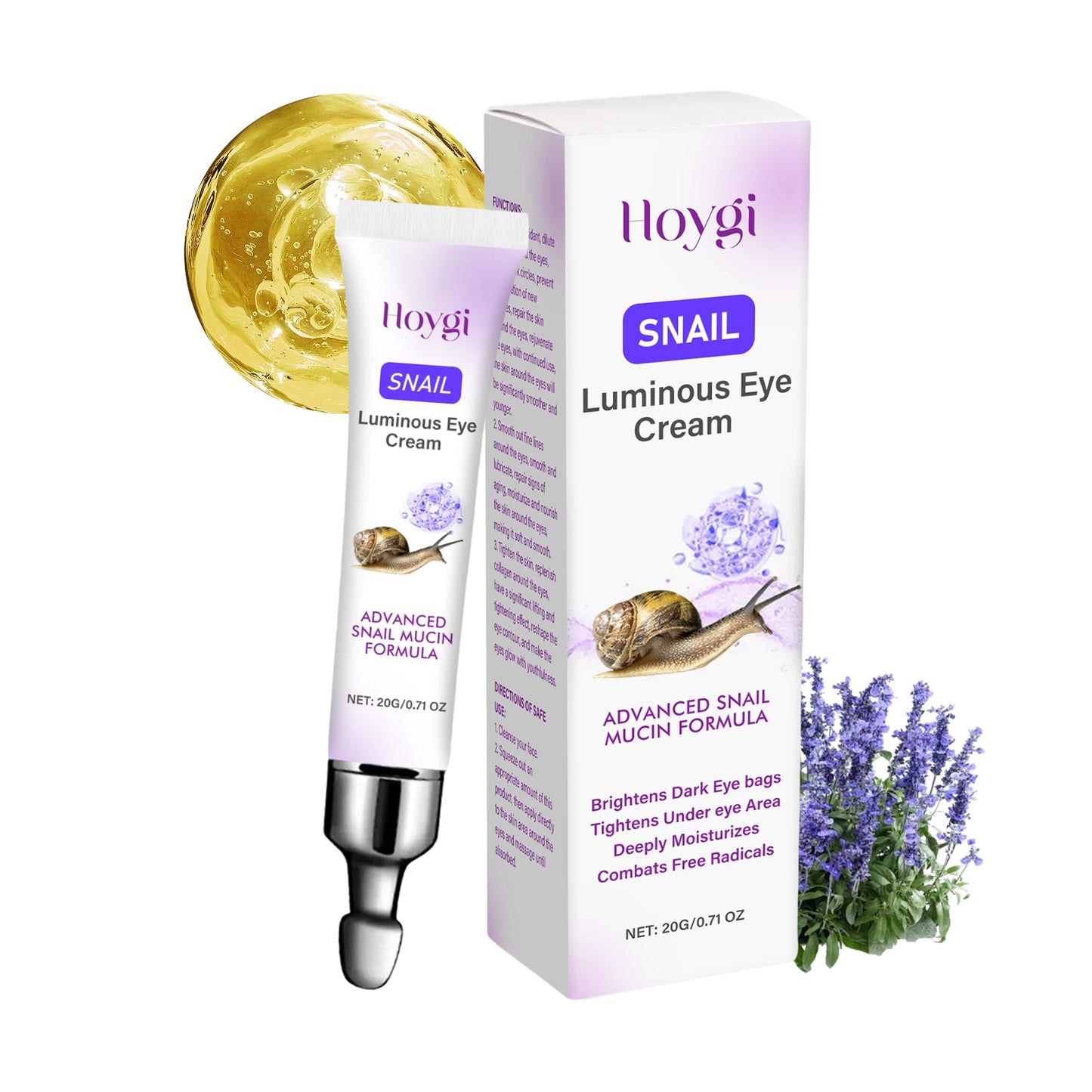 Crema de Ojos Reafirmante Premium con Extracto de Caracol