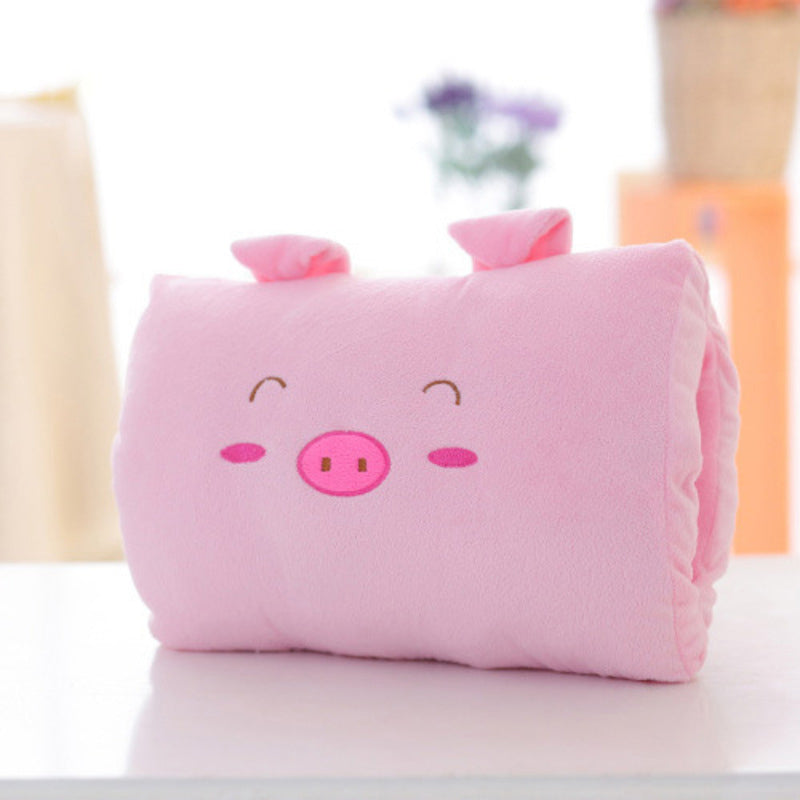 Animated Plush Nap Pillow & Hand Warmer for Kids