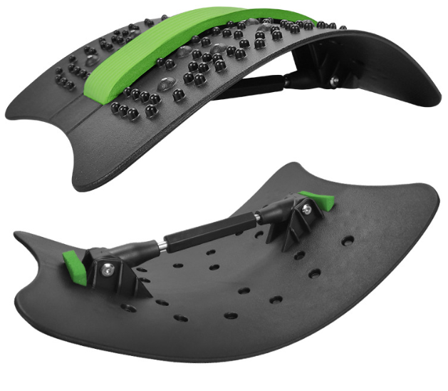 124 Freely Adjustable Back Stretch Equipment Massager Stretching Device - Korvel