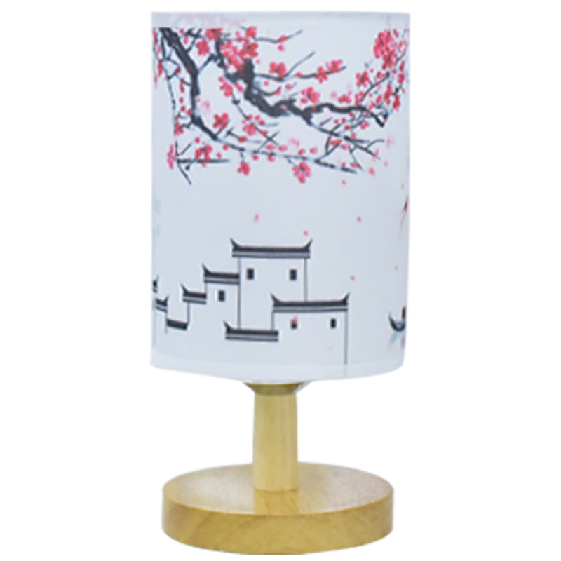 Literary desk lamp bedroom sleeping bedside lamp retro decoration residential dormitory LED night light - Korvel