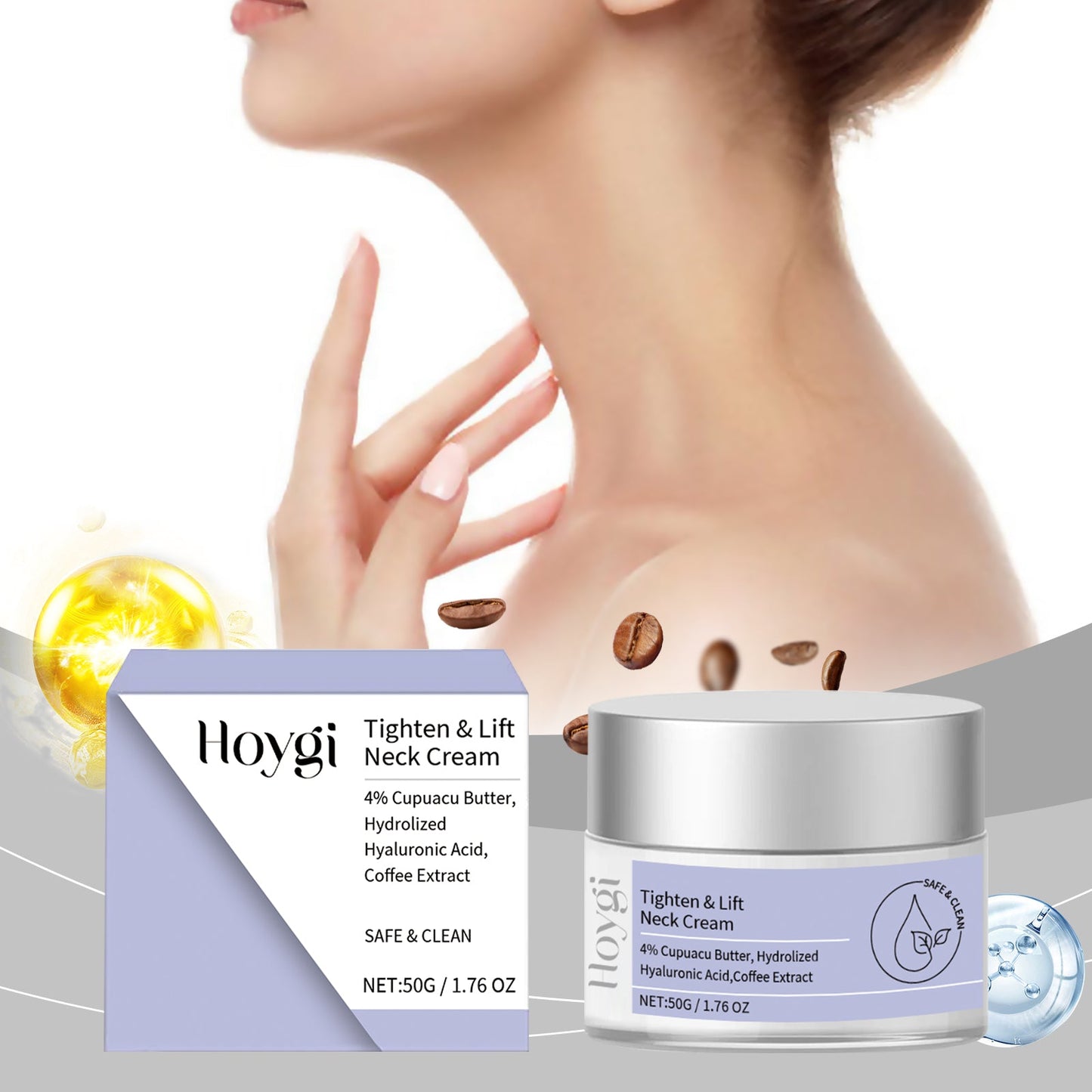 Moisturizing Neck Firming Cream Neck Repair Cream Firming And Lifting Gentle Moisturizing Elastic Elastic Anti-Wrinkle - Korvel