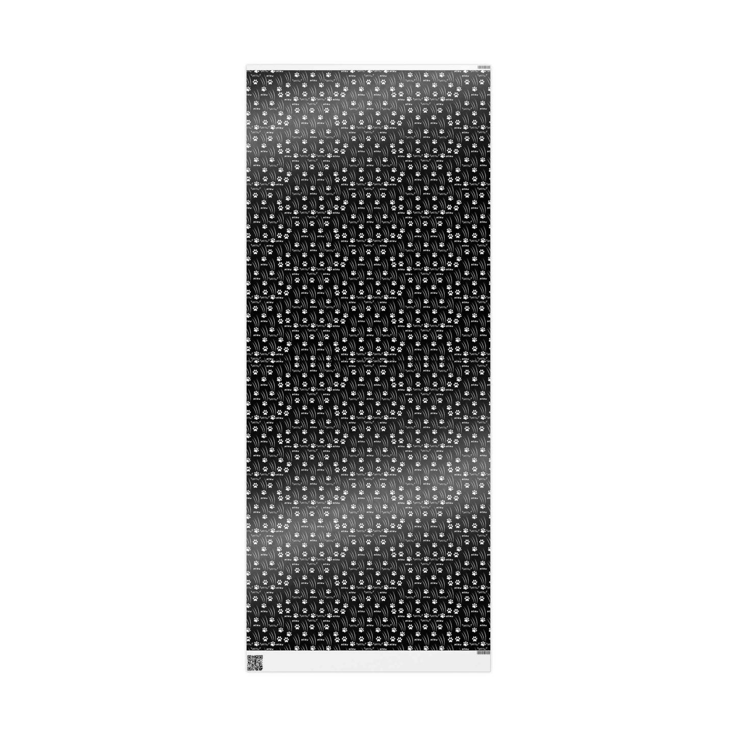 Papier Cadeau Pattes de Chat – Noir & Blanc