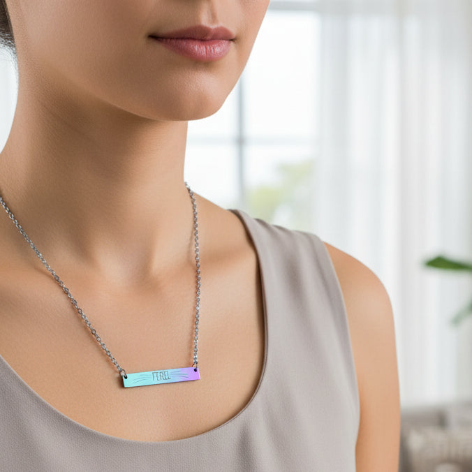 Collar de barra grabado FEREL - Edición Amor por los Gatos