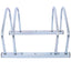 2 bicycle ground bike parking racks 22-28 inch wheel supports, maximum tire width 2.15 inches, galvanized - Korvel