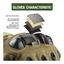 Tactical Military Airsoft Gloves for Outdoor Sports, Paintball, and Motorcycling with Touchscreen Fingertip Capability - Korvel
