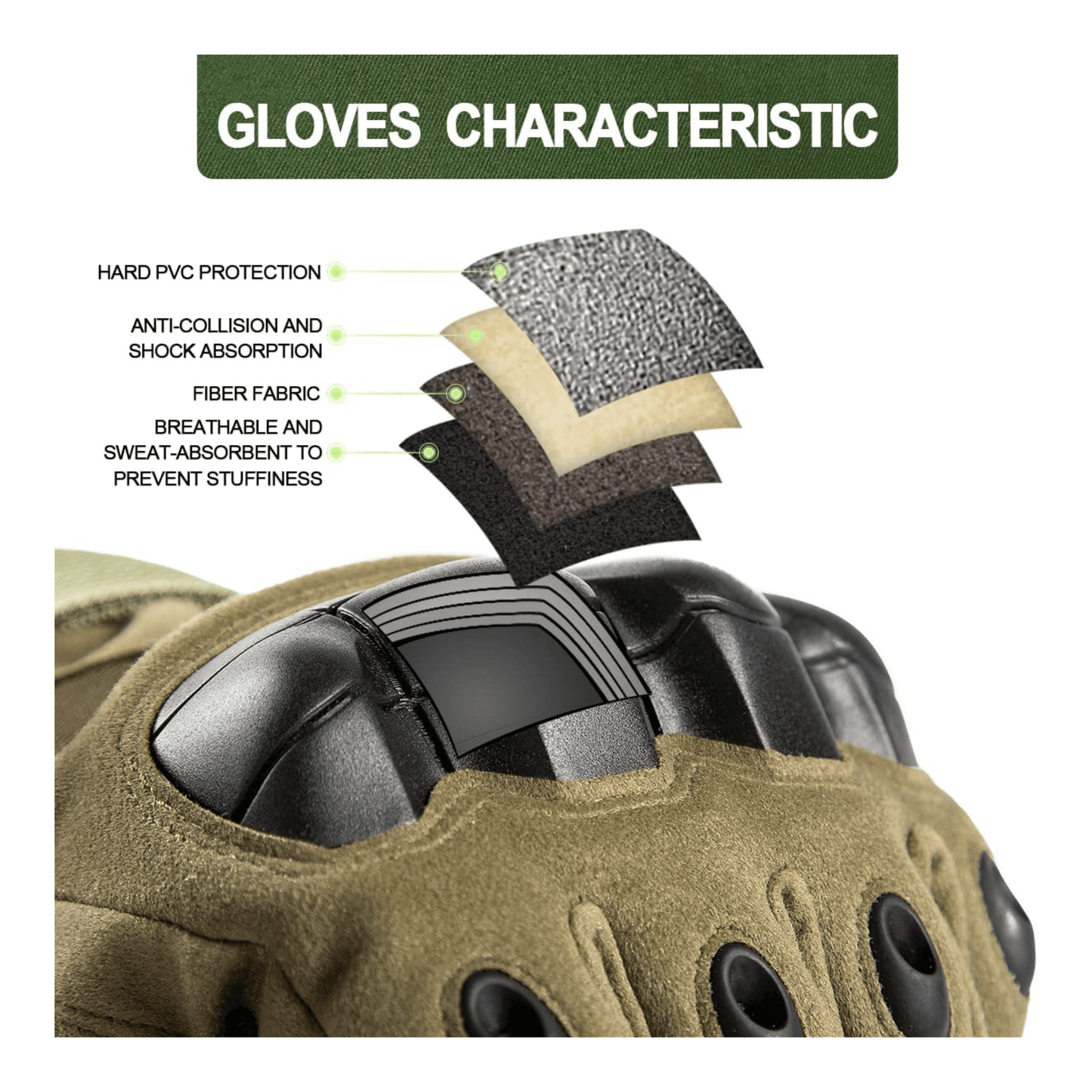 Tactical Military Airsoft Gloves for Outdoor Sports, Paintball, and Motorcycling with Touchscreen Fingertip Capability - Korvel