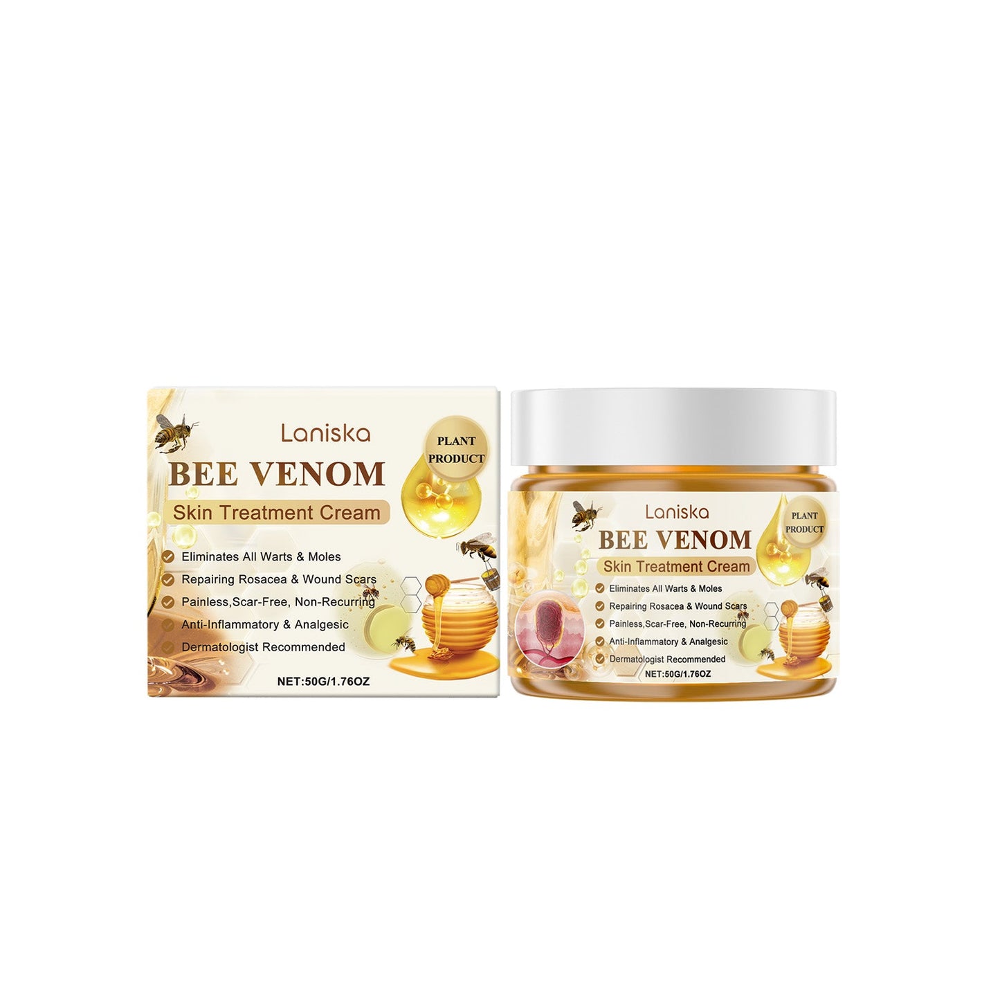 Premium Bee Venom Skin Care Cream for Moisturizing & Smoothing
