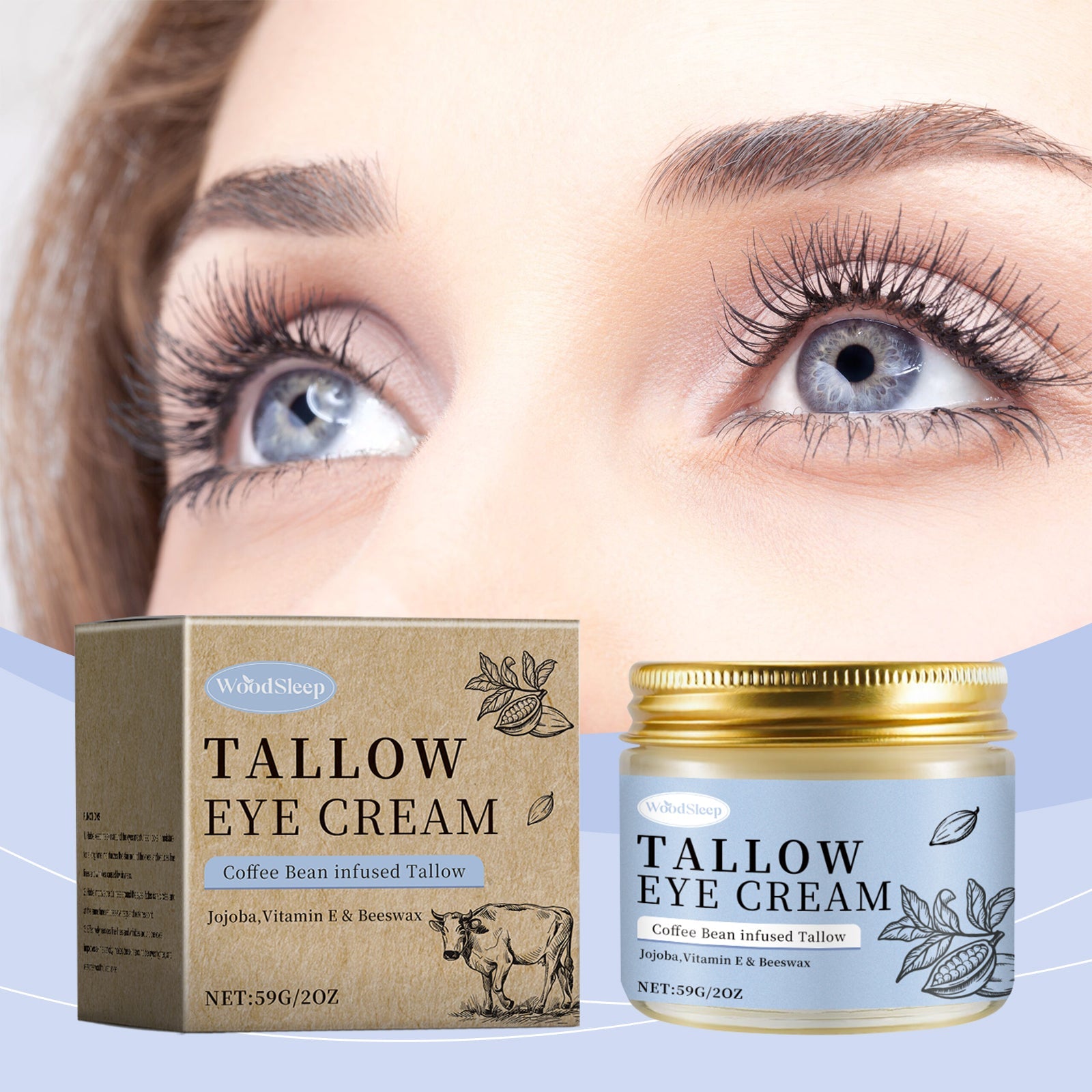 Coffee Grass Fed Butter Eye Cream Nourishes, Smoothes, Tights And Lightly Absorbs Eye Skin - Korvel