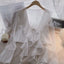 Haut en chiffon à volants grande taille avec protection solaire pour femmes