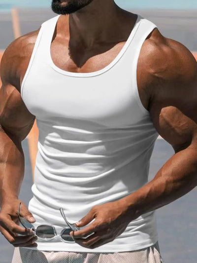 Débardeur à larges bretelles pour hommes grande taille