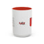 Taza de café con acento vibrante de EE. UU.