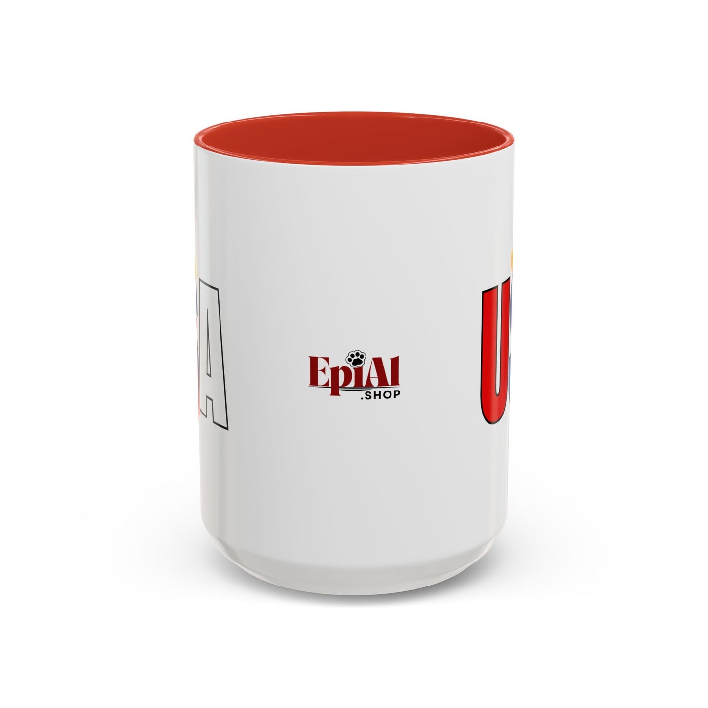 Taza de café con acento vibrante de EE. UU.