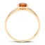 0.51 Carat Citrine and Diamond 14K Yellow Gold Engagement Ring
