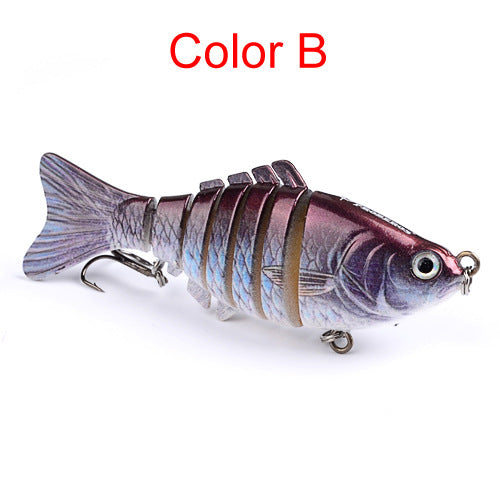 10cm Luya Bait Multi-Section Fish Plastic Hard Bait 15.5g Seven Sections Luya Bionic Bait Section Long Distance Cast Fake Bait Bait - Korvel