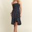 Robe tube florale smockée avec poches pour l'été