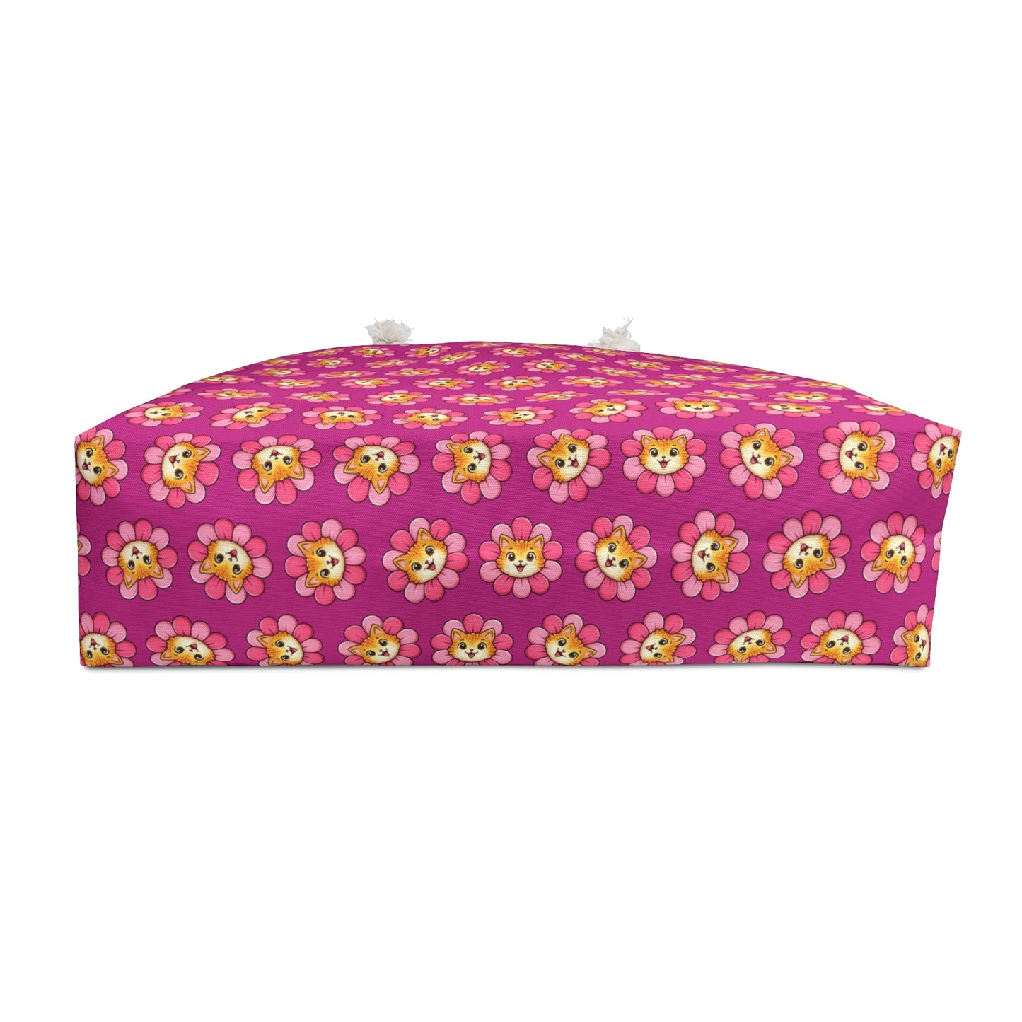 Pink Cat Blossom Weekender Bag | Playful Travel Tote