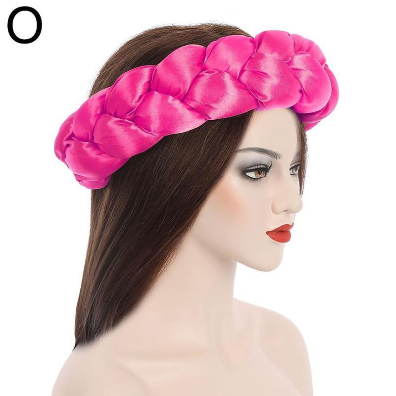 New Fashion Candy Color Women Braids Headbands Elastic Headwear Hair African Female Turban Bands Accessories Bandana Bandag L8y4 - Korvel